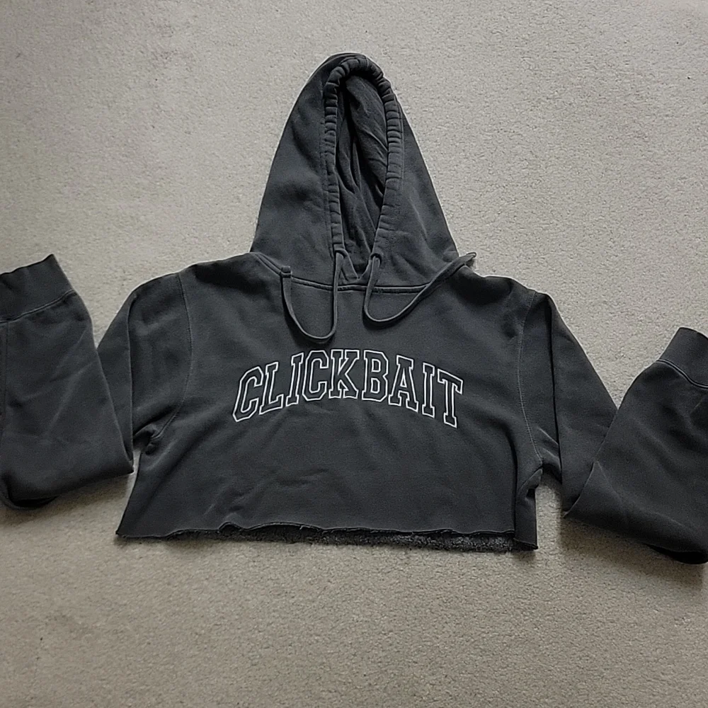 CLICKBAIT Cropped Hoodie - Picture 1 of 4